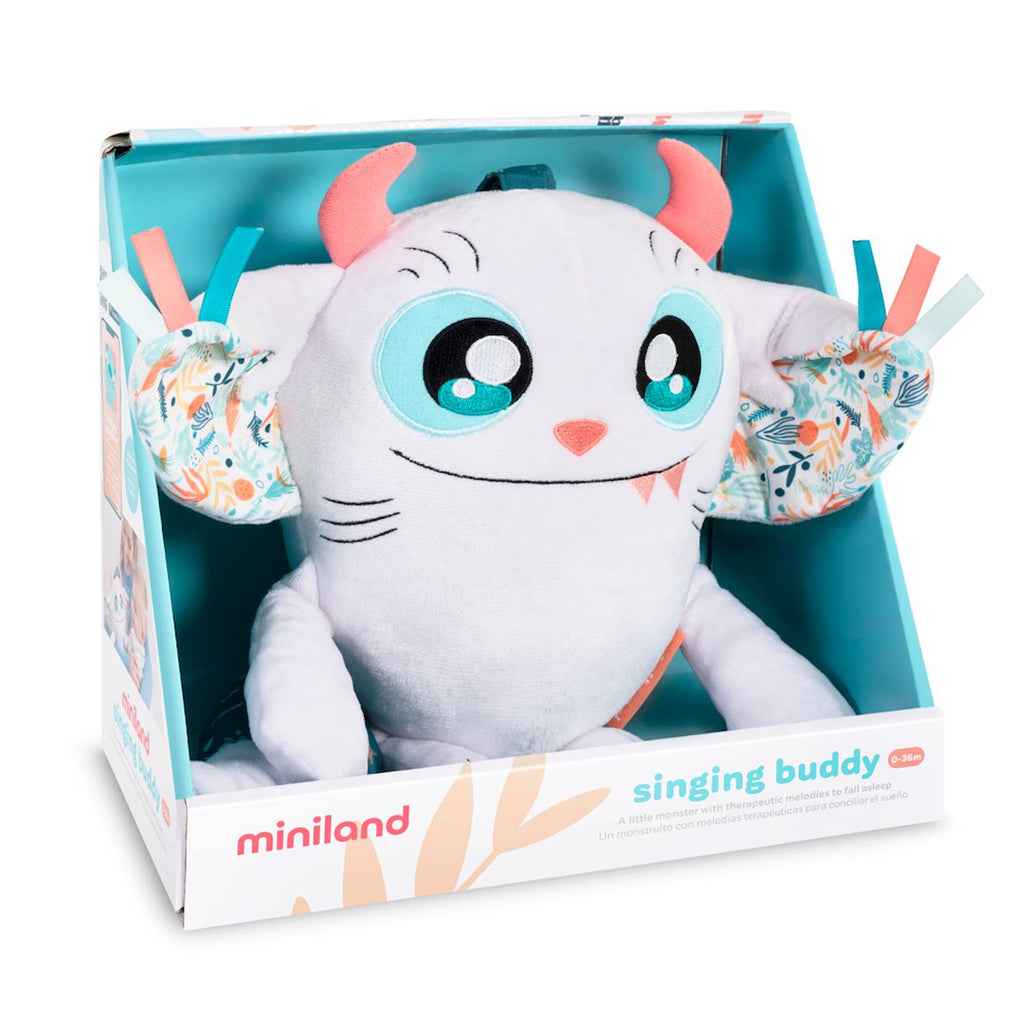 Peluche musicale Bluetooth singing buddy blanc