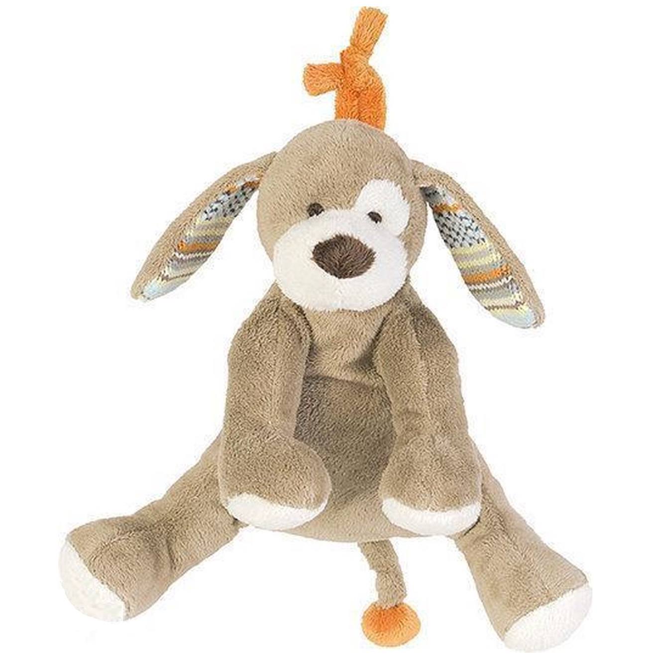 Peluche musicale chien doodle 20cm beige