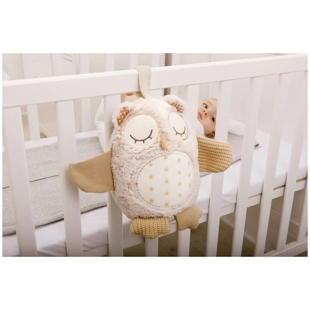 Peluche musicale chouette beige