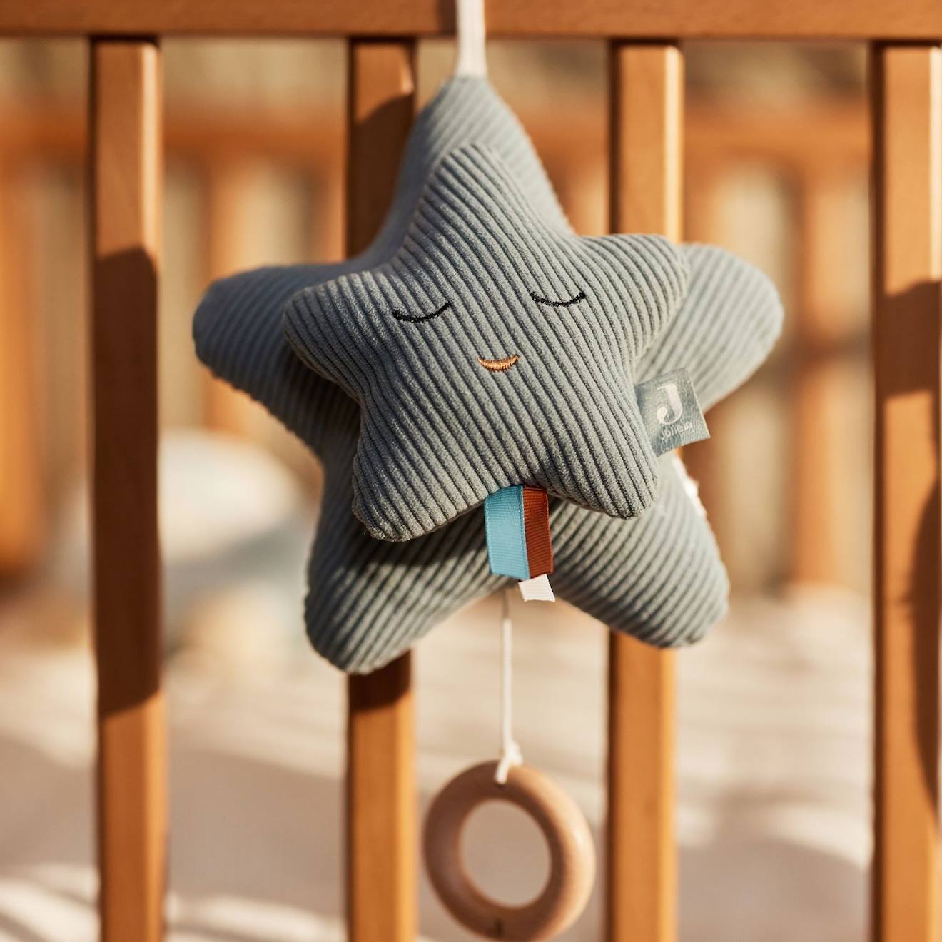 Peluche musicale star sea green bleu