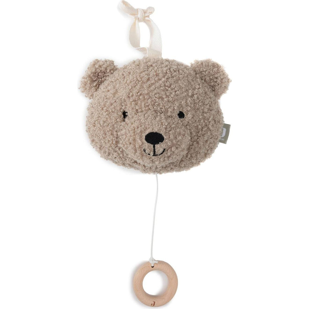 Peluche musicale teddy bear naturel gris