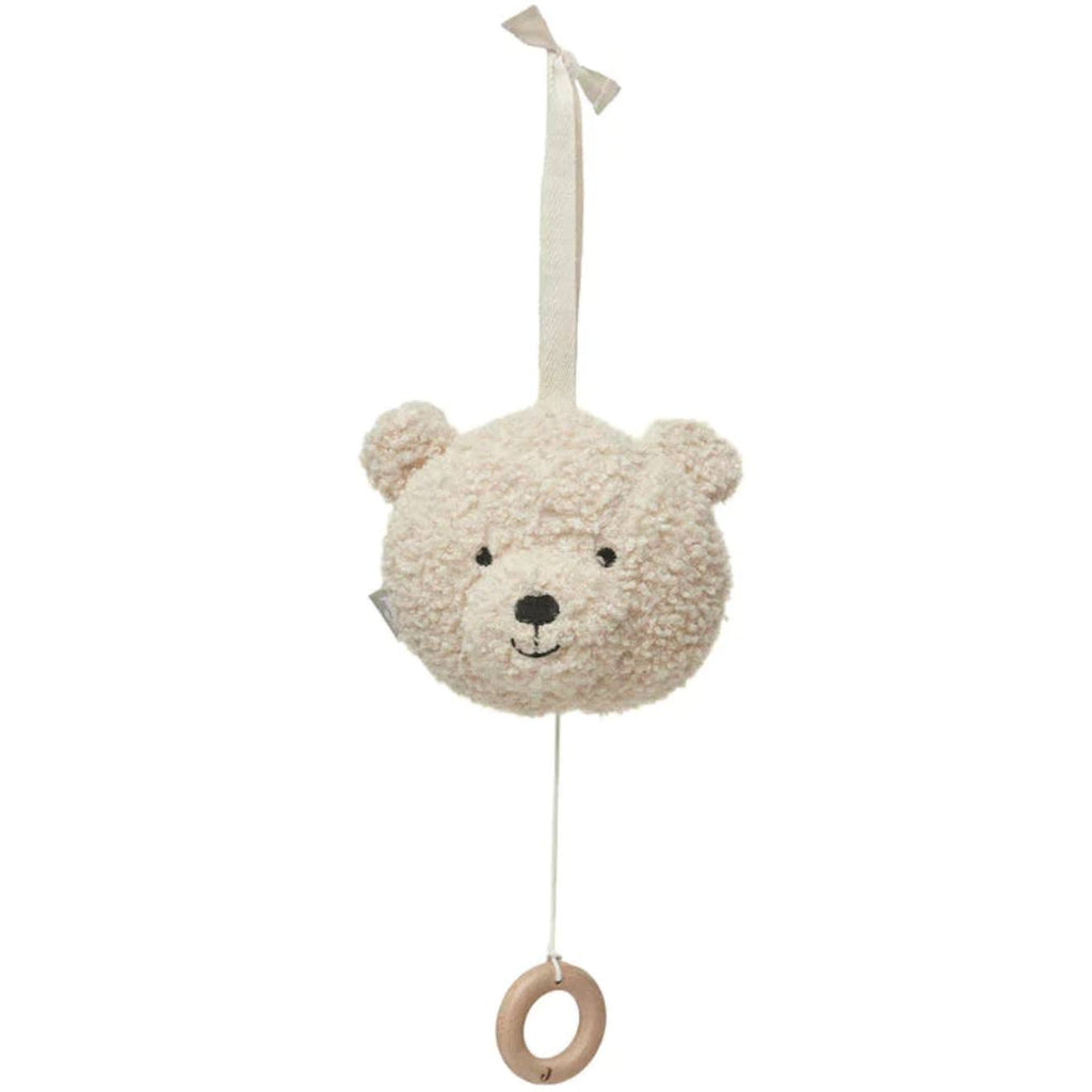 Peluche musicale teddy bear naturel ecru
