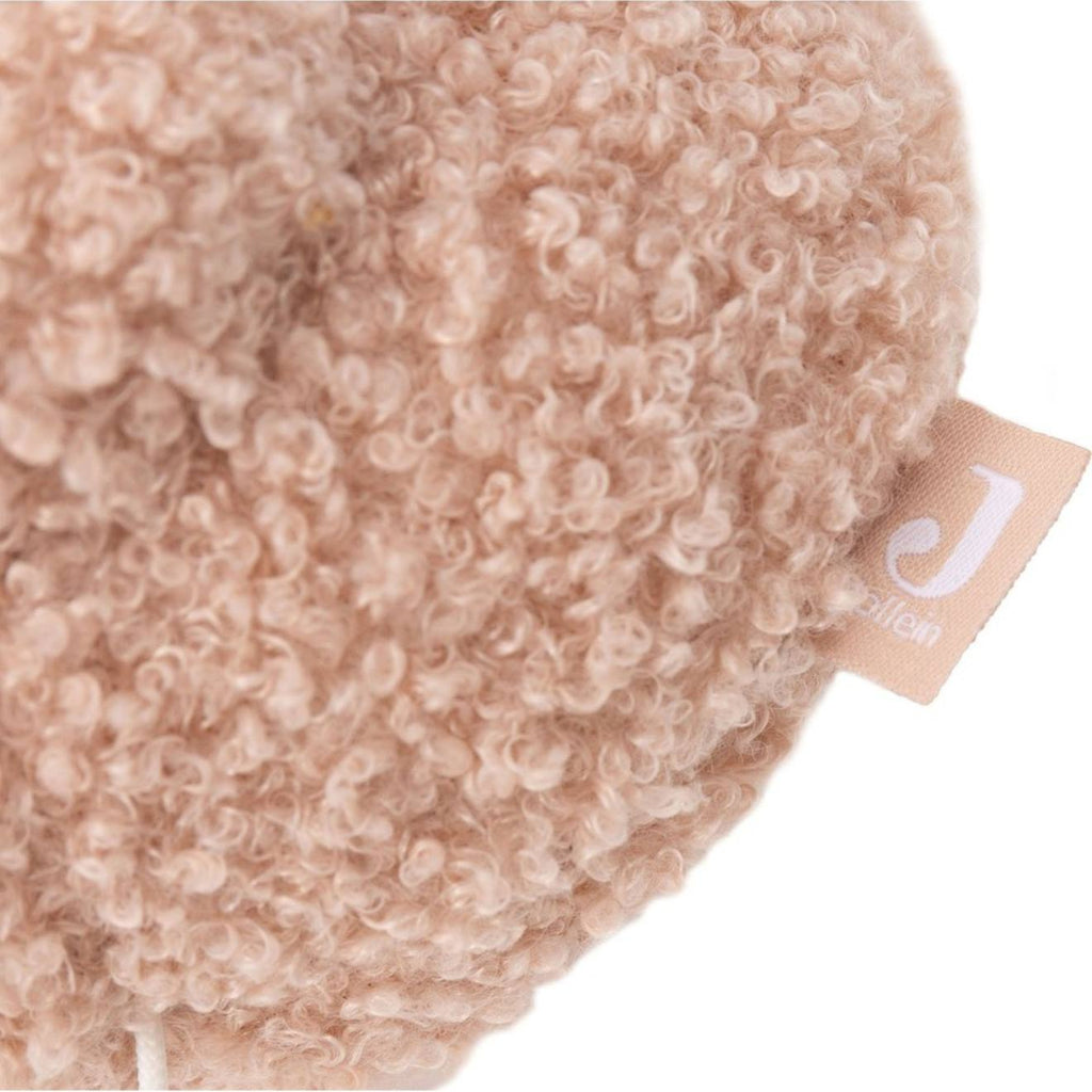 Peluche musicale teddy bear naturel rose, noir