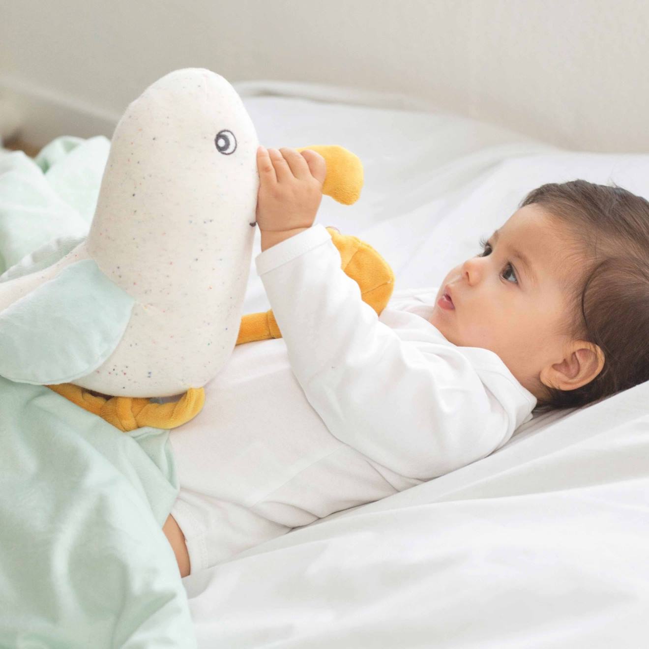 Peluche musicale ecru