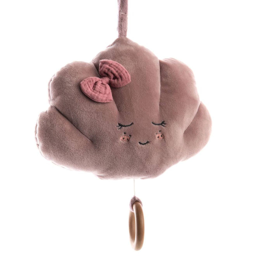 Peluche musicale violet, rose, noir