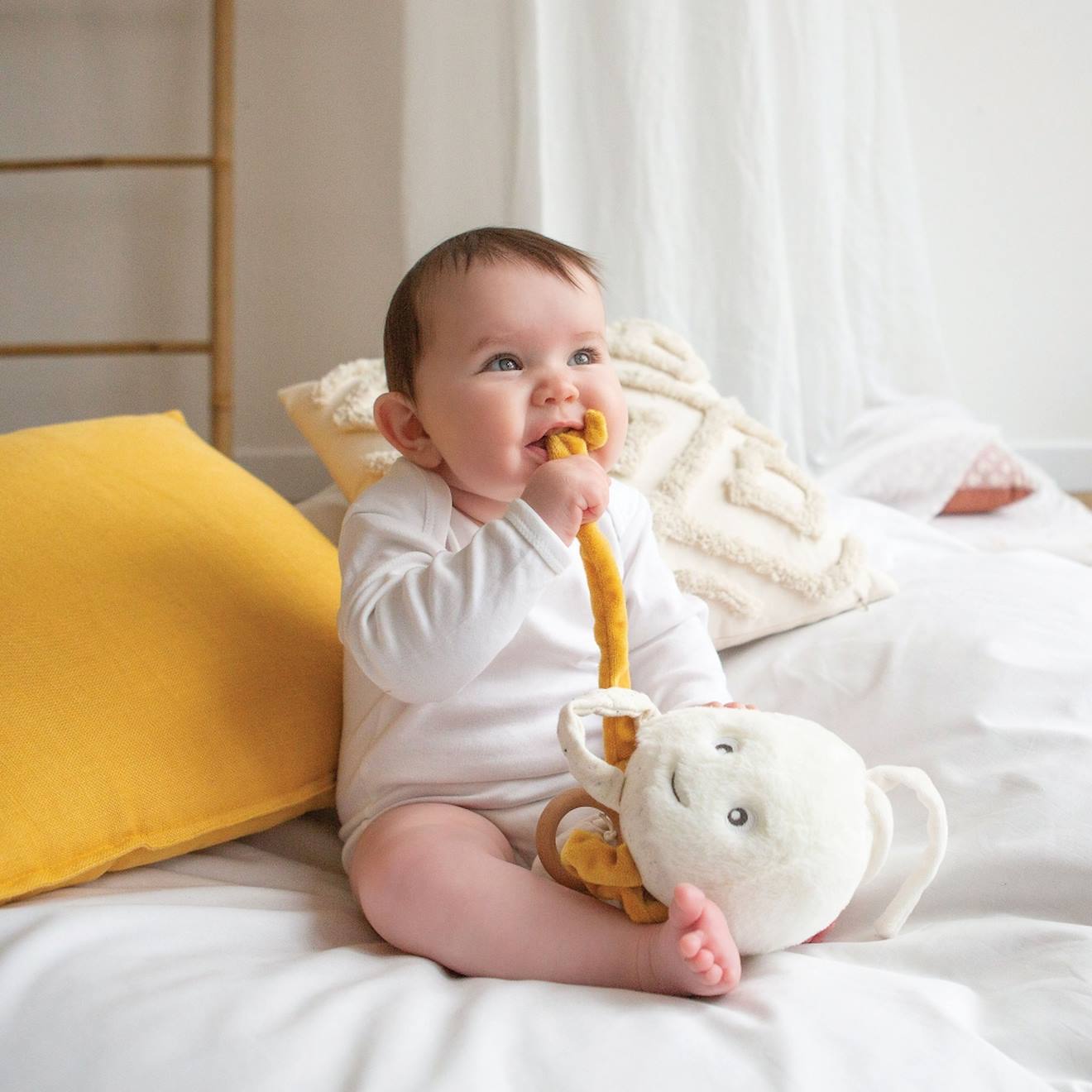 Peluche musicale ecru