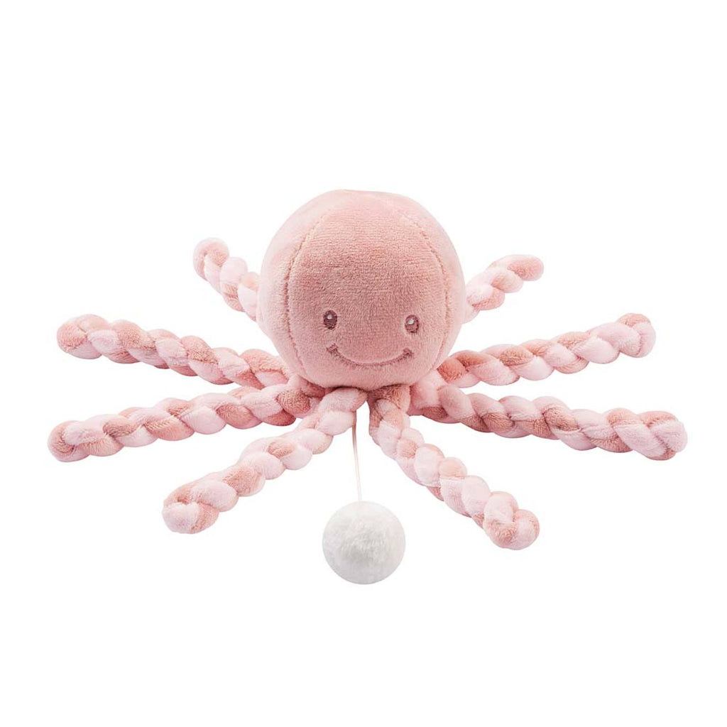 Peluche octopus poulpe musical rose