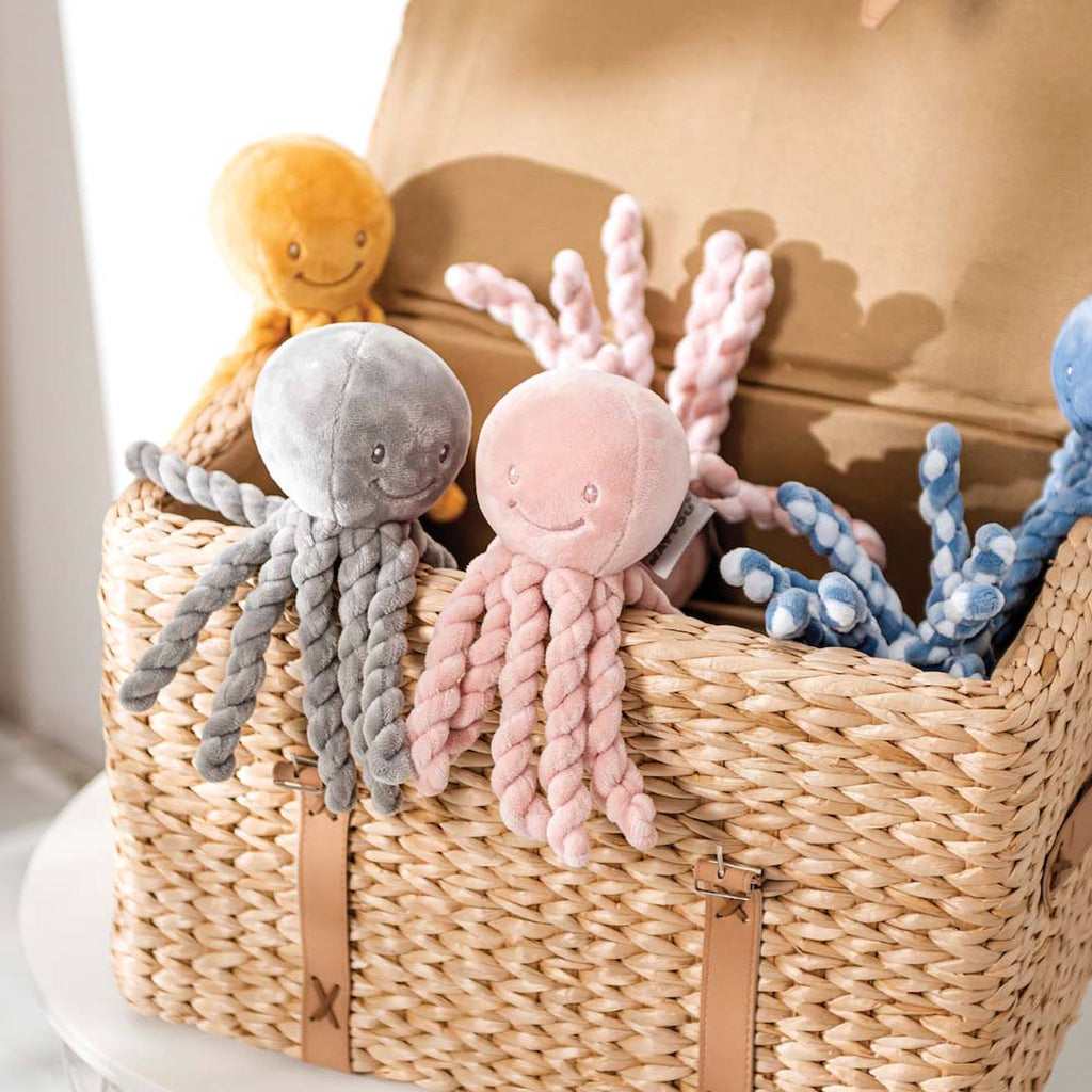 Peluche octopus poulpe rose