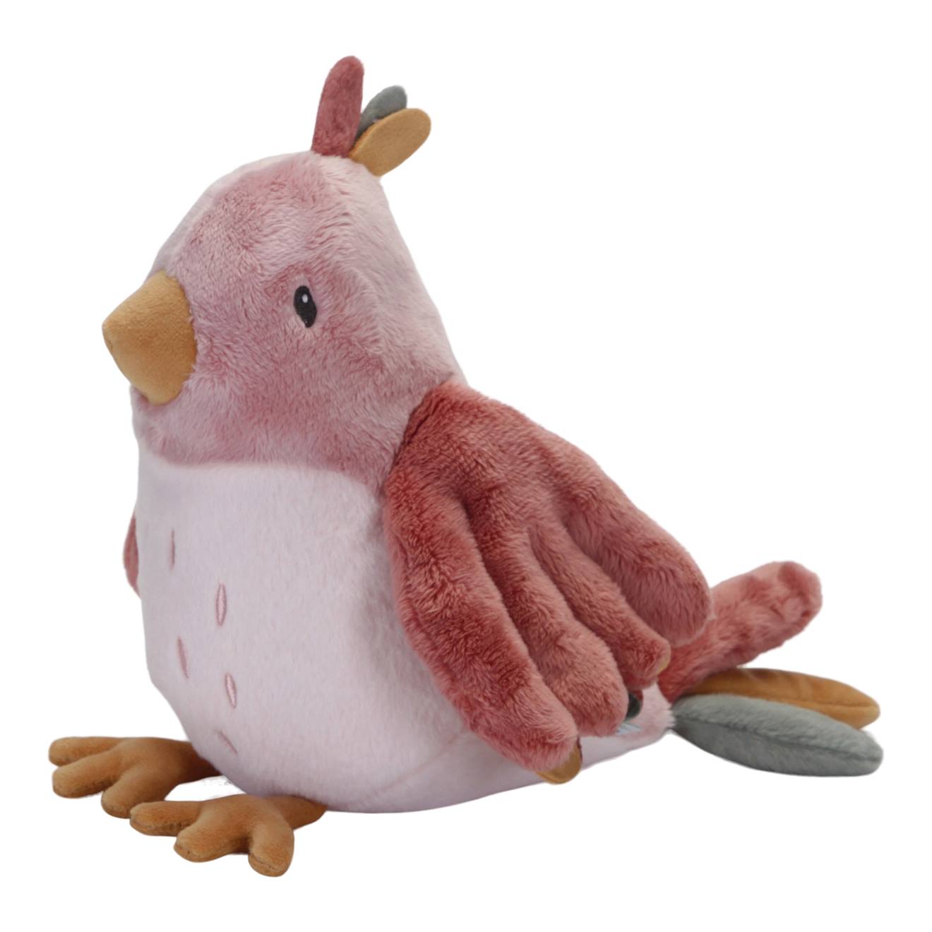 Peluche oiseau flowers butterflies rose