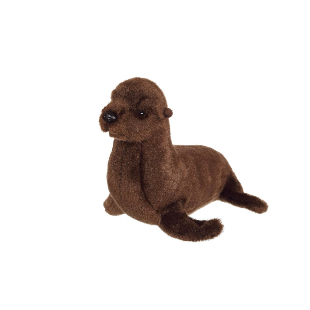 Peluche - otarie - 23 cm marron