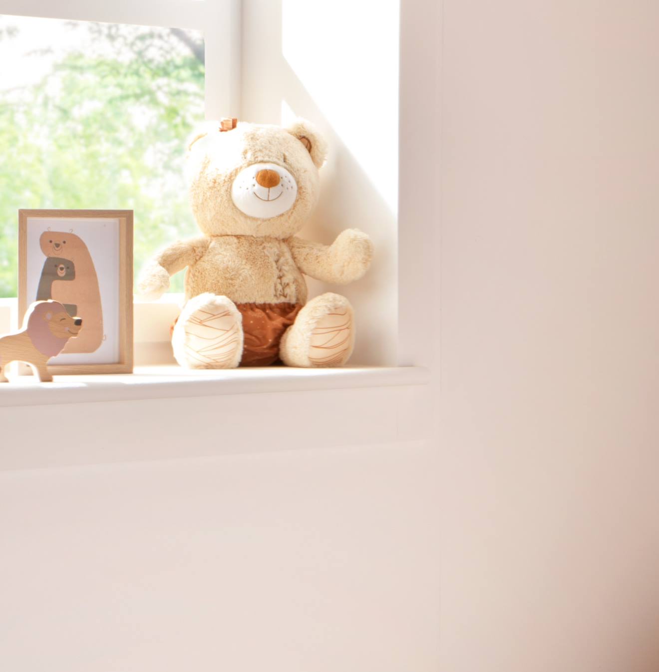 Peluche ours avec détails brodés - orsino beige