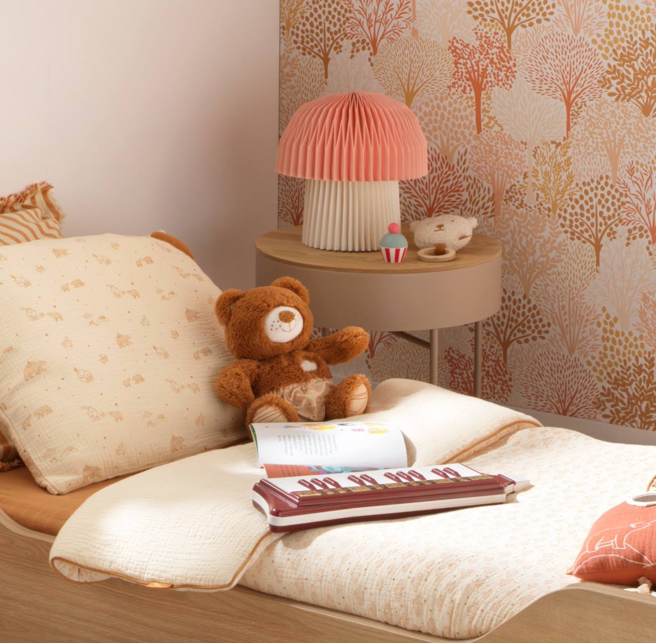 Peluche ours avec détails brodés - orsino marron
