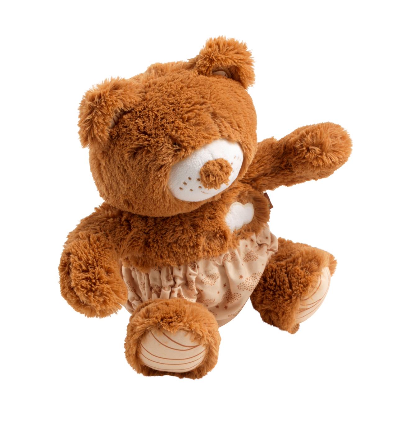 Peluche ours avec détails brodés - orsino marron