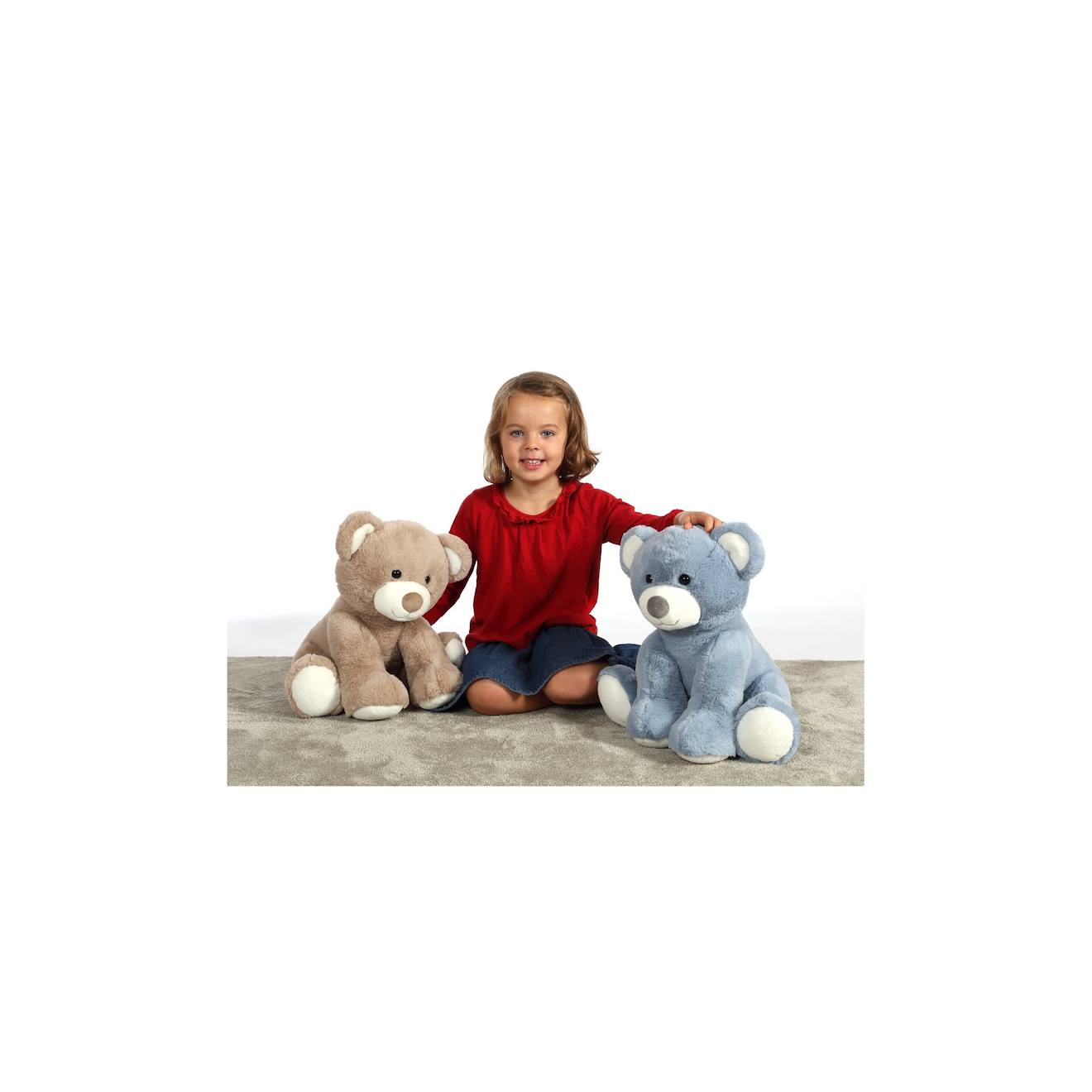 Peluche - ours floppy, bleu 40 cm bleu