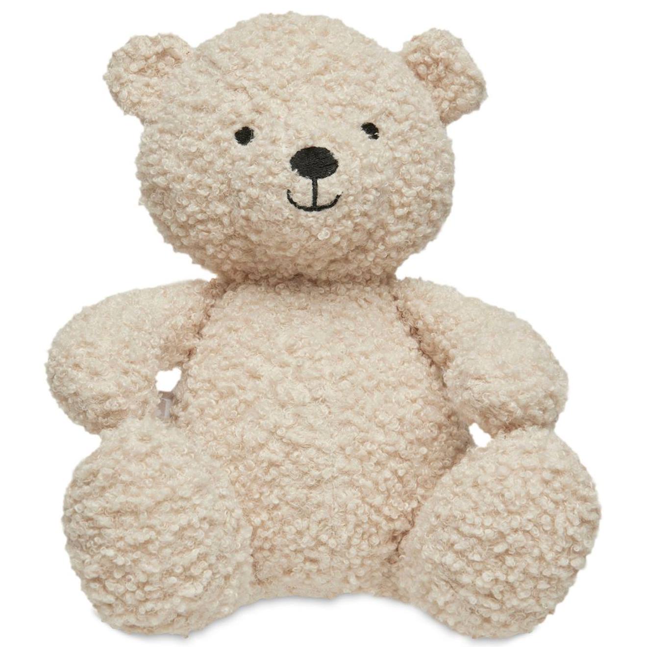 Peluche ours teddy bear olive green (25 cm) beige clair
