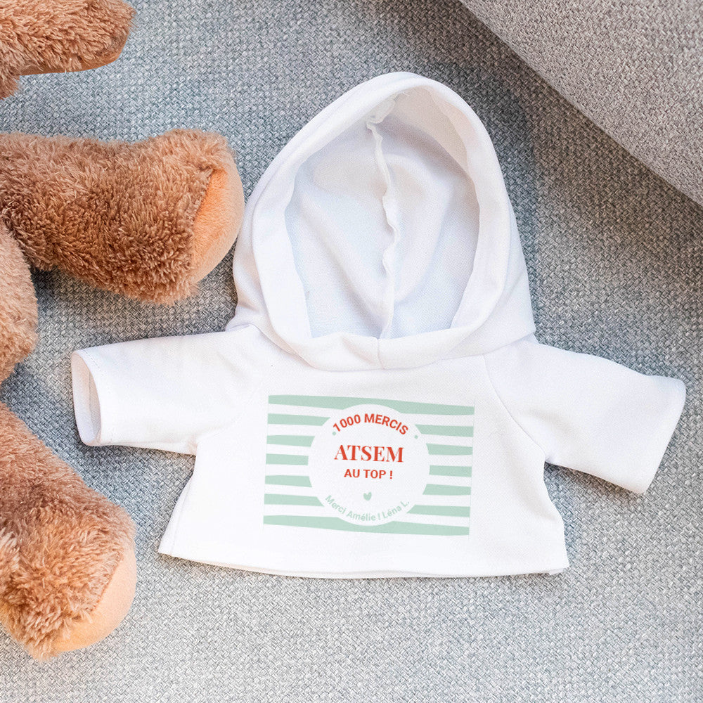 Peluche Ourson Maître.sse en Or à Personnaliser - Ourson à Personnaliser