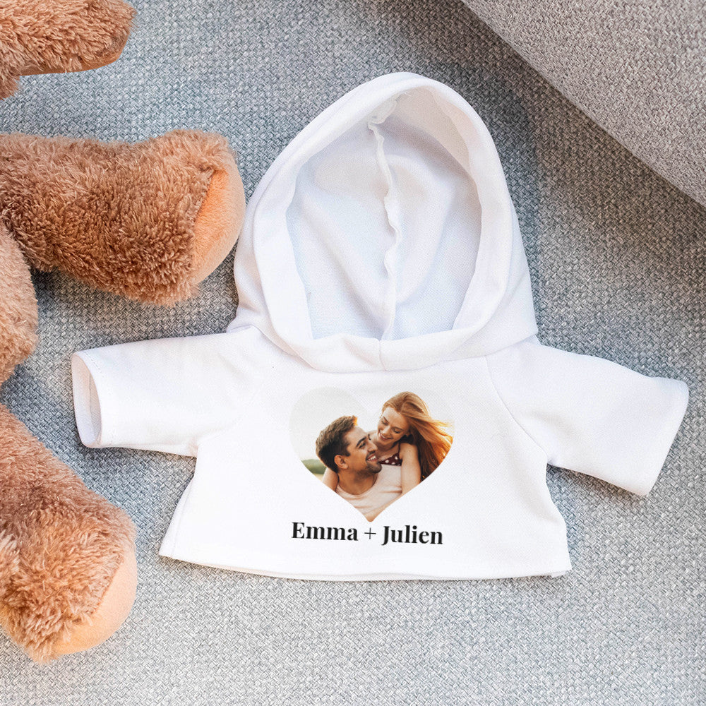 Peluche Ourson Photo Coeur à Personnaliser - Ourson à Personnaliser