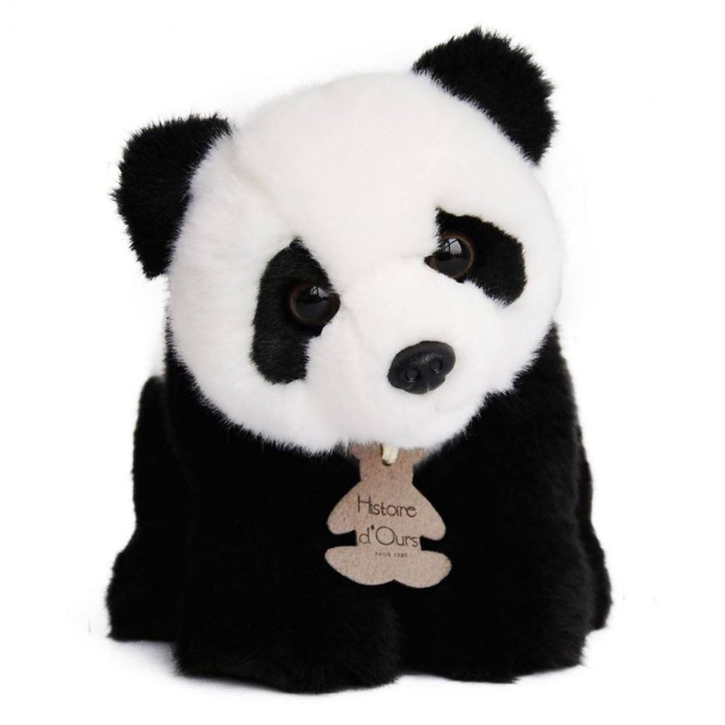 Peluche panda 20 cm noir
