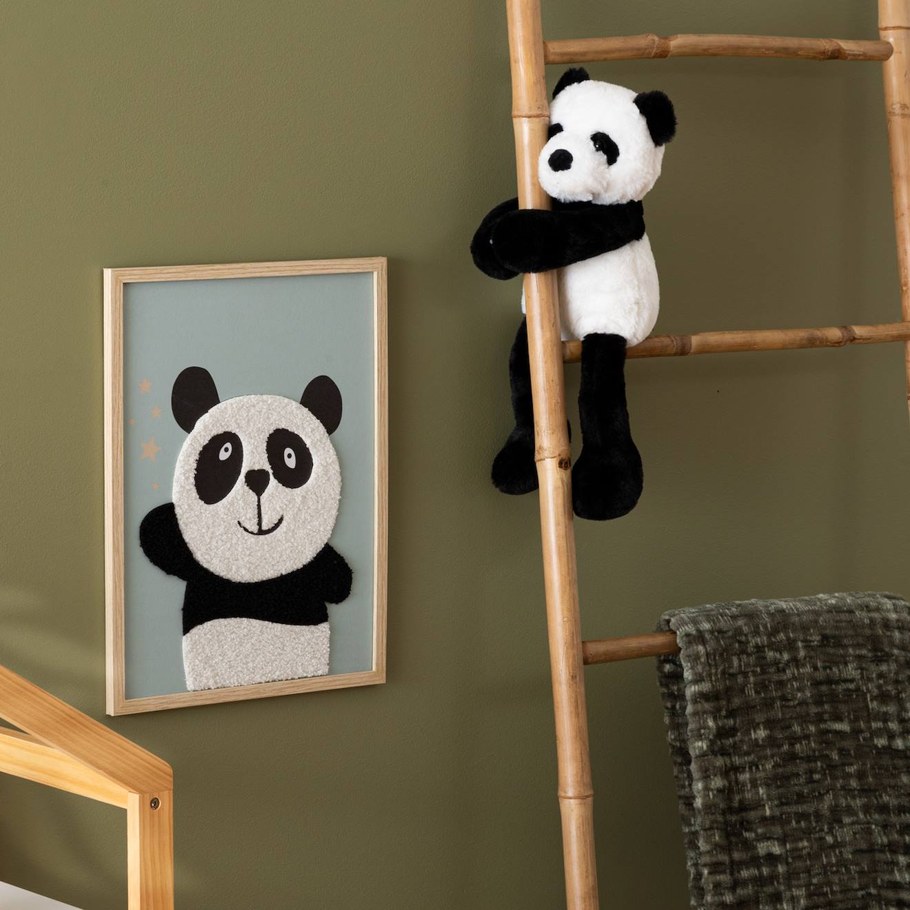 Peluche panda - andy noir et blanc
