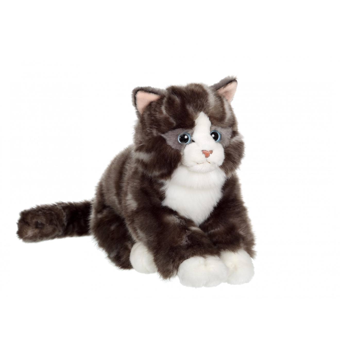 Peluche - peluche chat mimiz gris - 28 cm gris