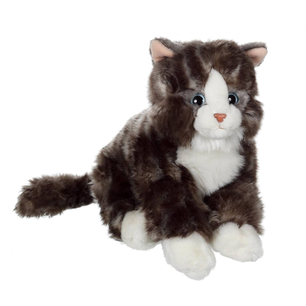 Peluche - peluche chat mimiz gris - 28 cm gris