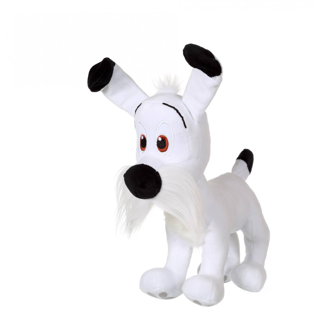 Peluche - peluche chien idéfix - idéfix et les irréductibles 25 cm blanc
