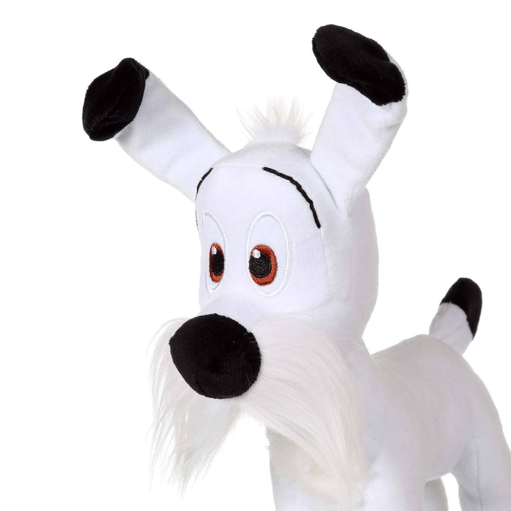 Peluche - peluche chien idéfix - idéfix et les irréductibles 25 cm blanc
