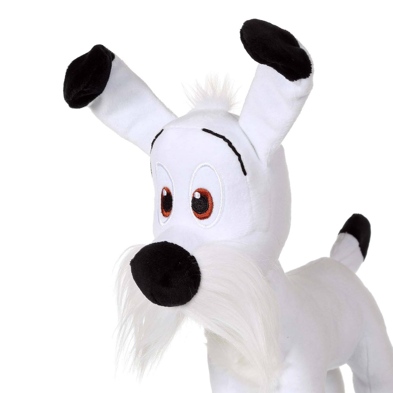 Peluche - peluche chien idéfix - idéfix et les irréductibles 25 cm blanc