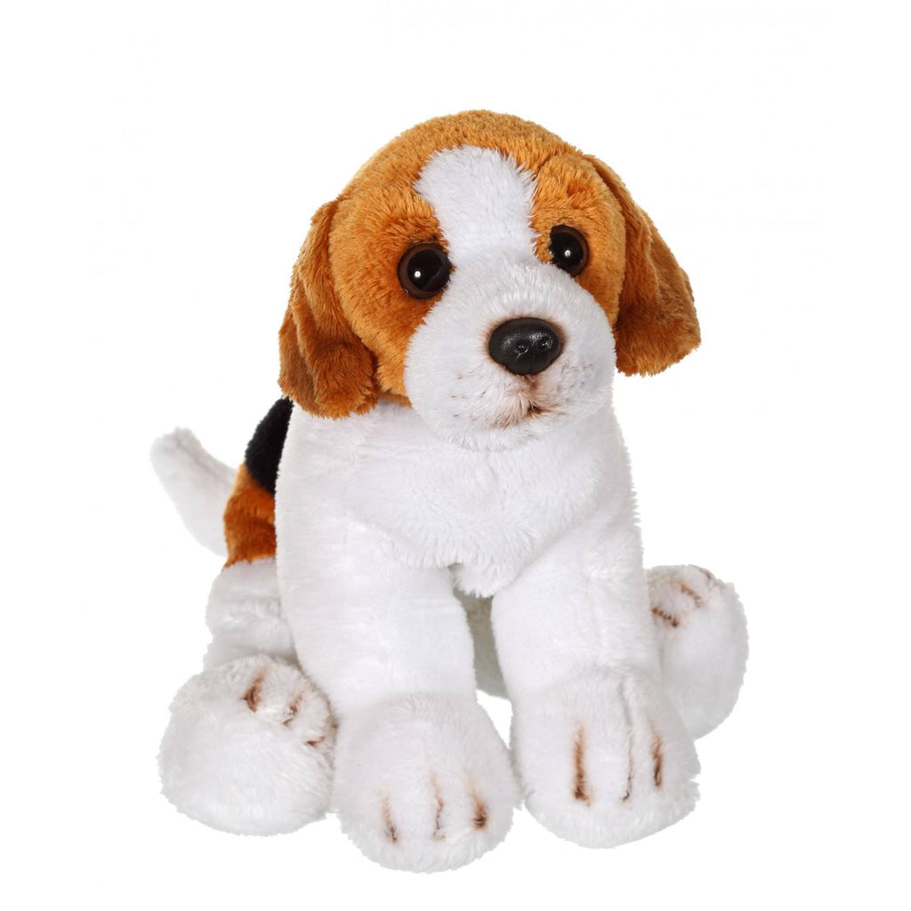 Peluche - peluche floppipup beagle - 22 cm marron
