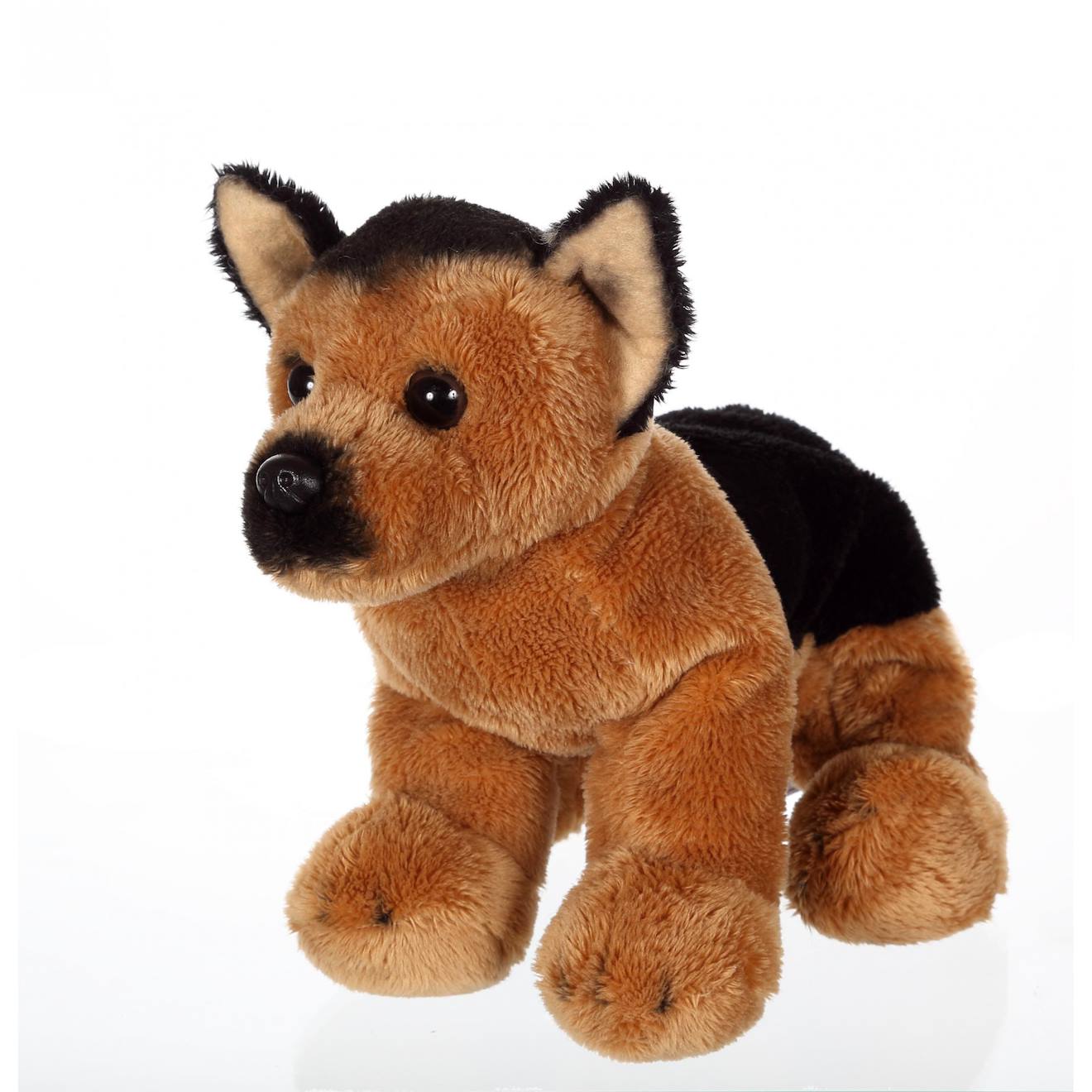 Peluche - peluche floppipup berger allemand - 22 cm marron