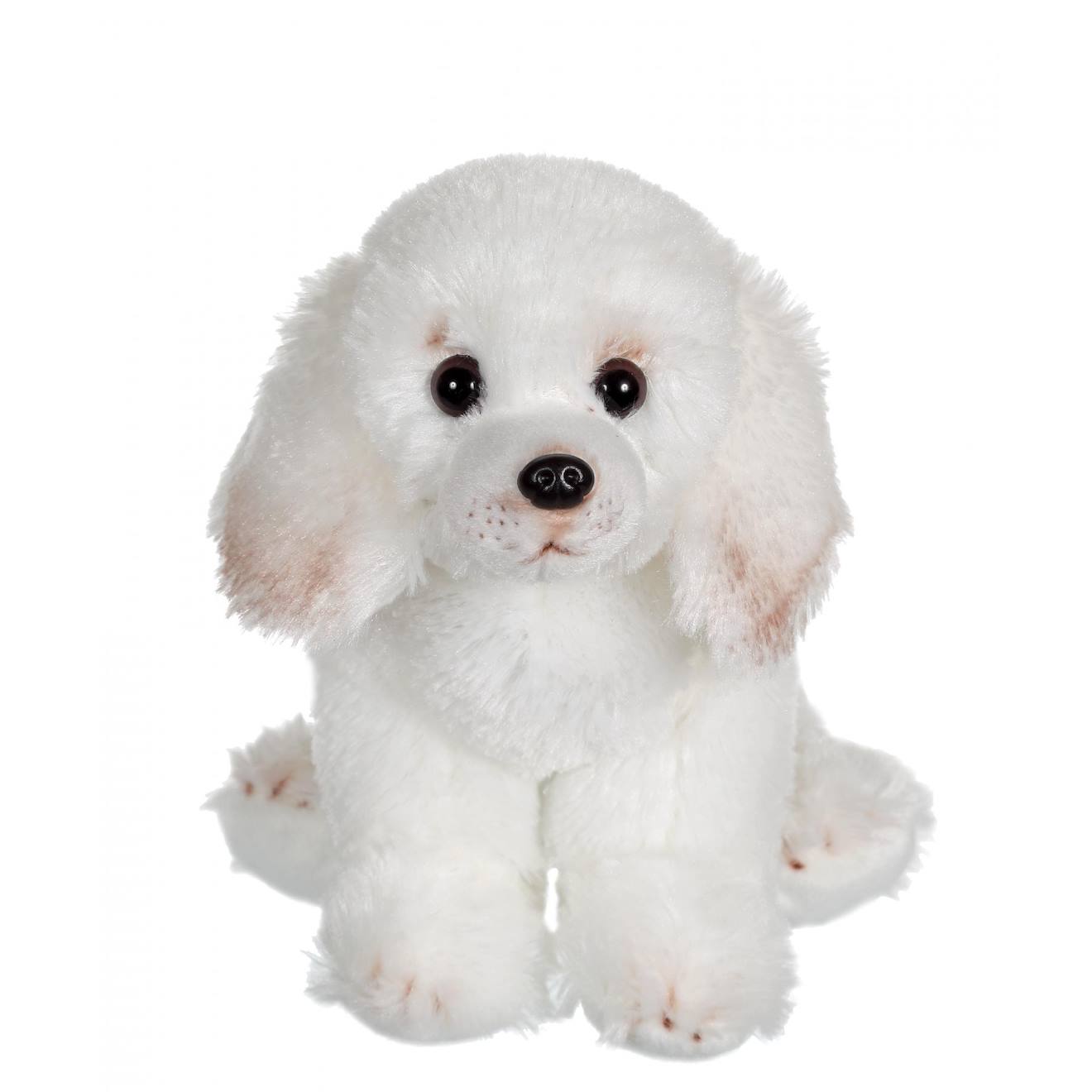 Peluche - peluche floppipup caniche - 22 cm blanc