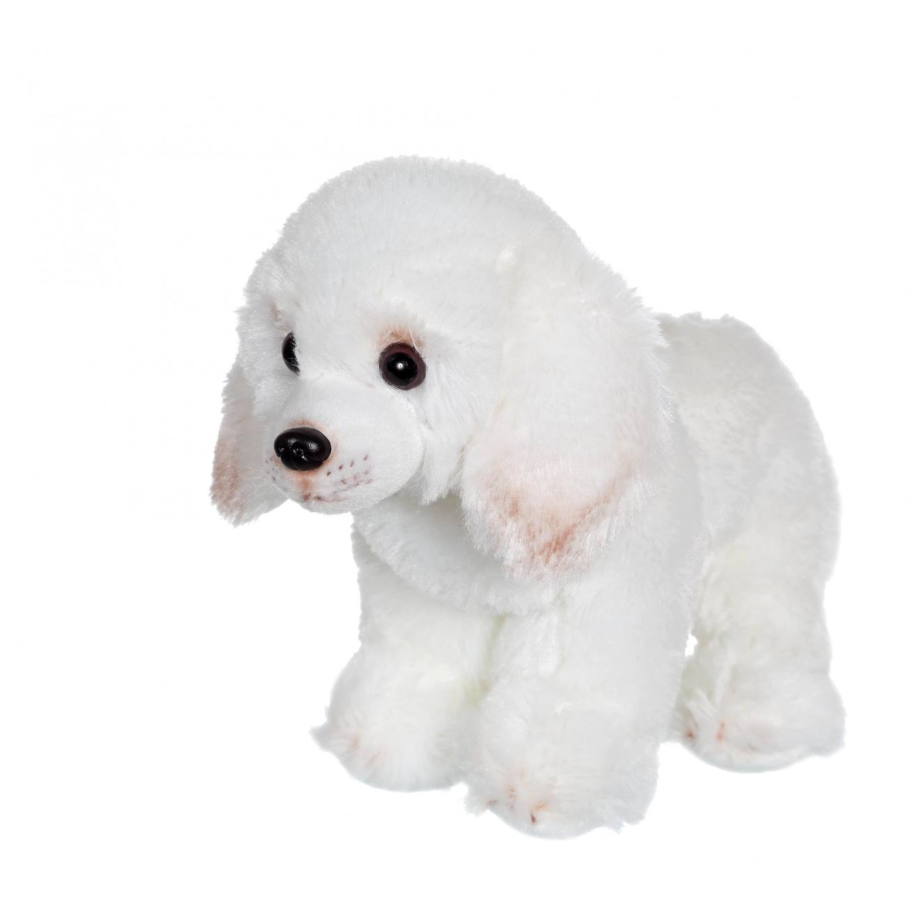 Peluche - peluche floppipup caniche - 22 cm blanc