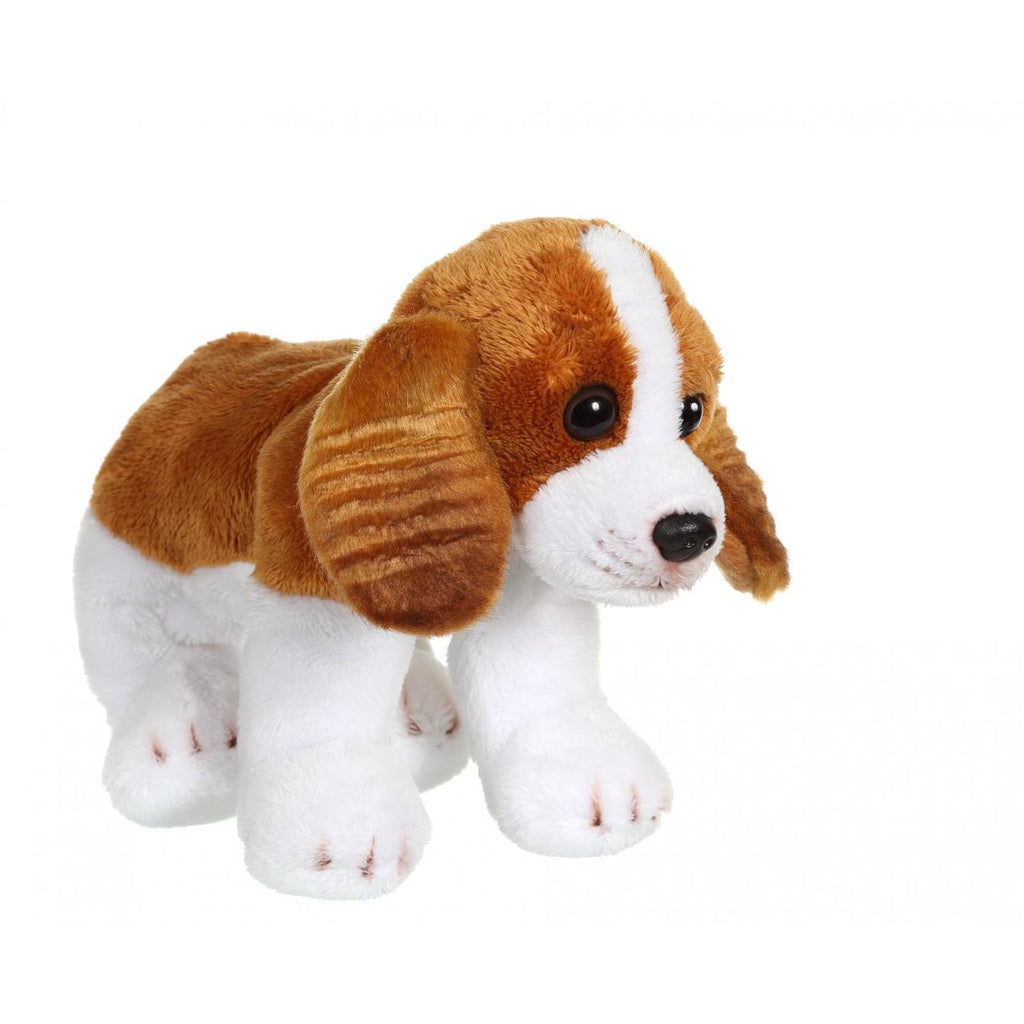 Peluche - peluche floppipup cavalier king charles - 22 cm blanc