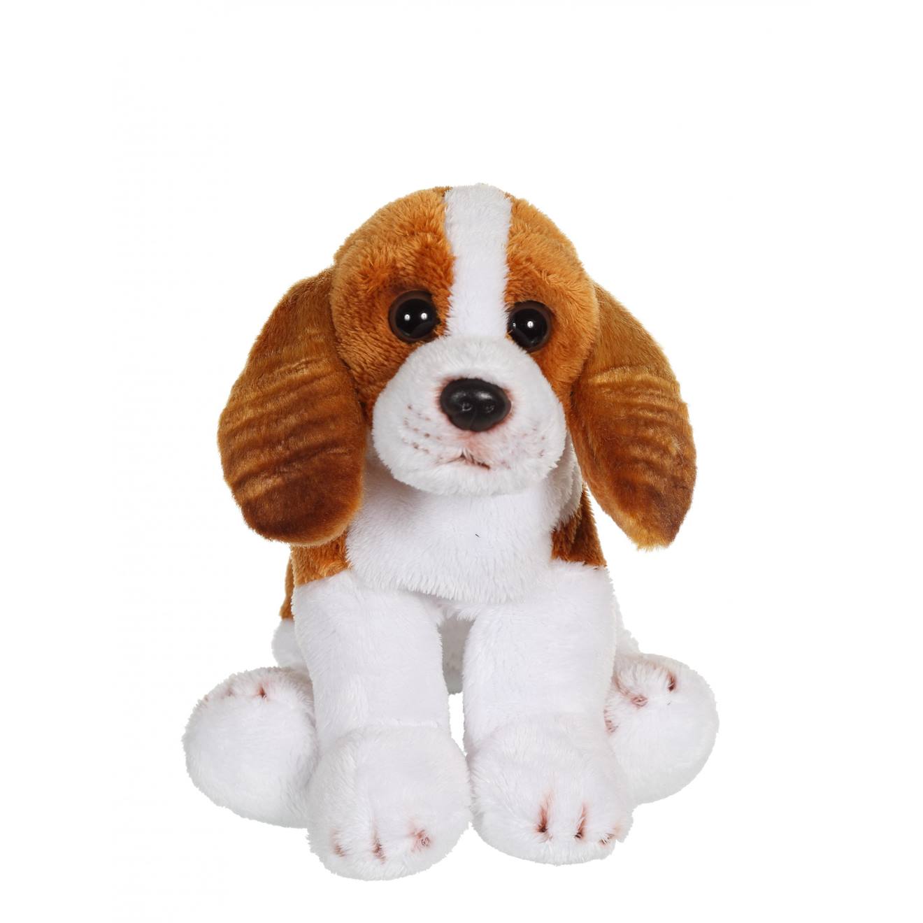 Peluche - peluche floppipup cavalier king charles - 22 cm blanc
