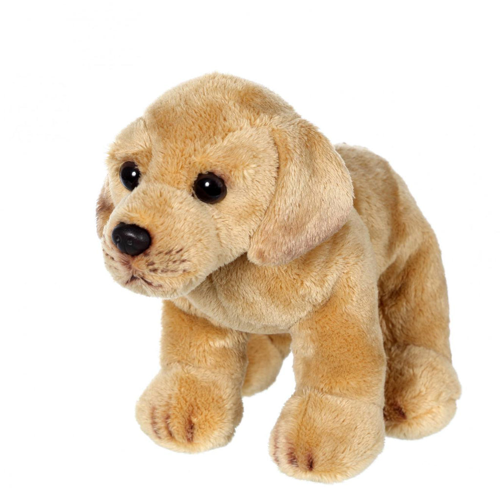 Peluche - peluche floppipup labrador - 22 cm marron