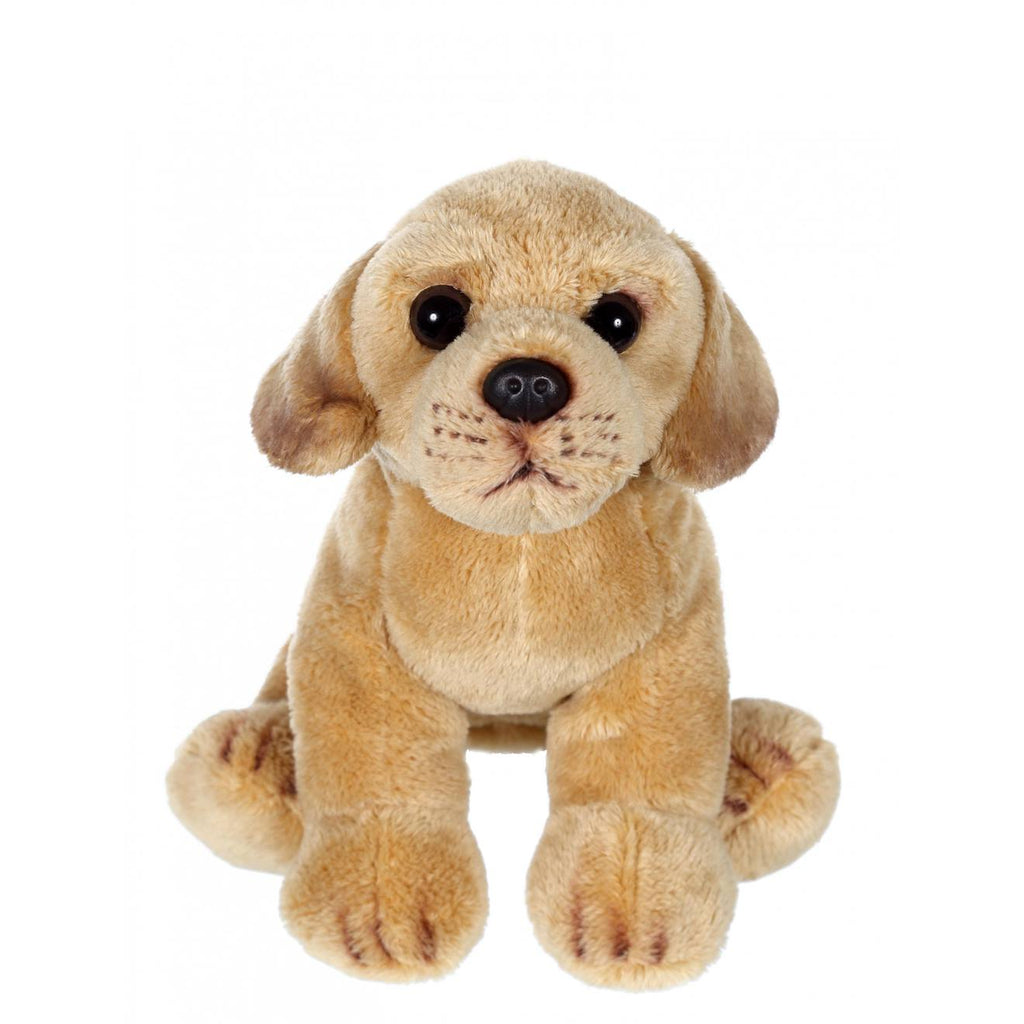 Peluche - peluche floppipup labrador - 22 cm marron