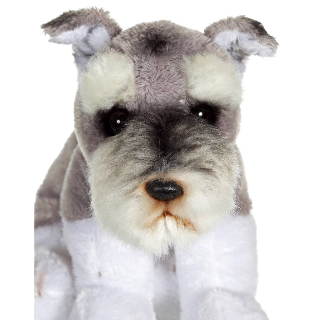Peluche - peluche floppipup schnauzer - 22 cm blanc