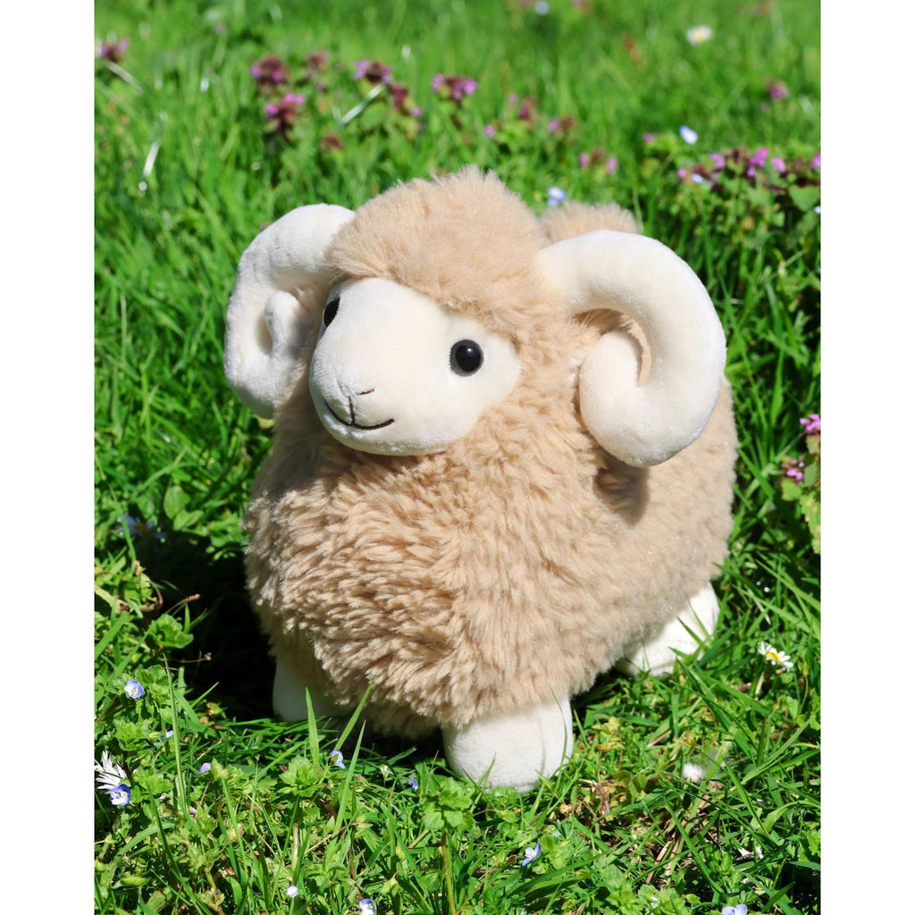 Peluche - peluche funny bélier beige - 30 cm beige