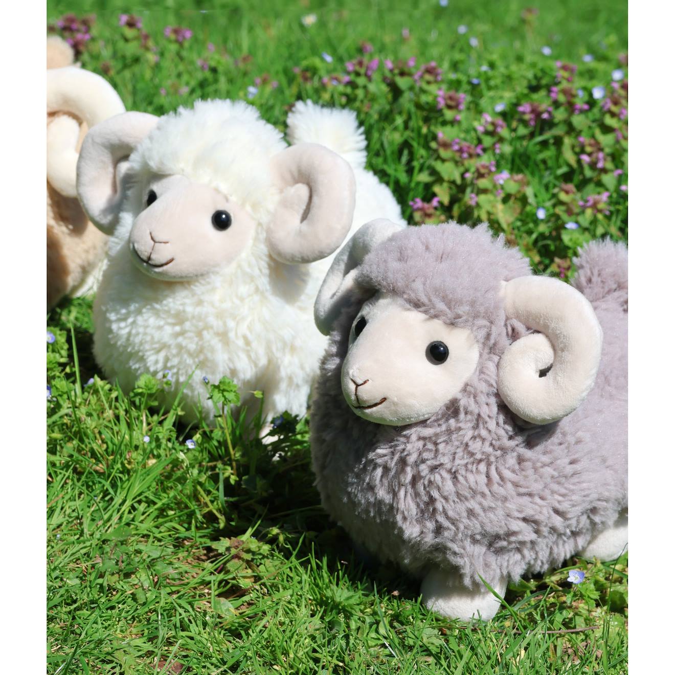 Peluche - peluche funny bélier beige - 30 cm beige