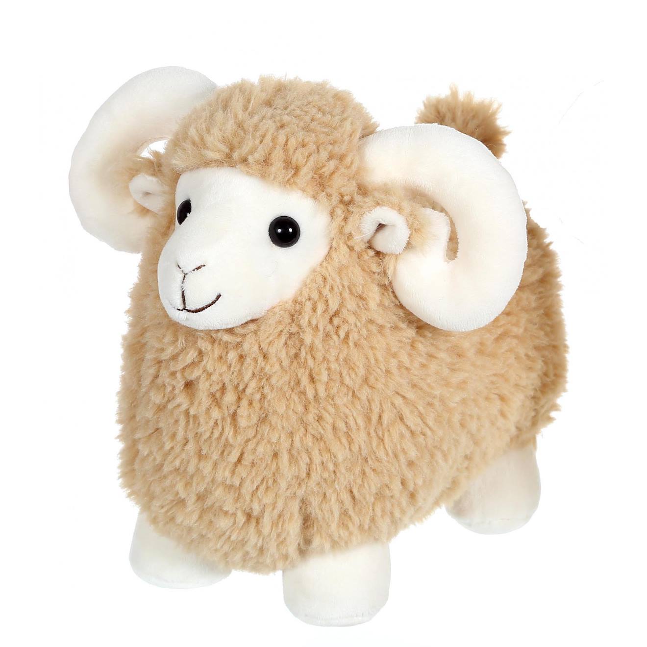 Peluche - peluche funny bélier beige - 30 cm beige