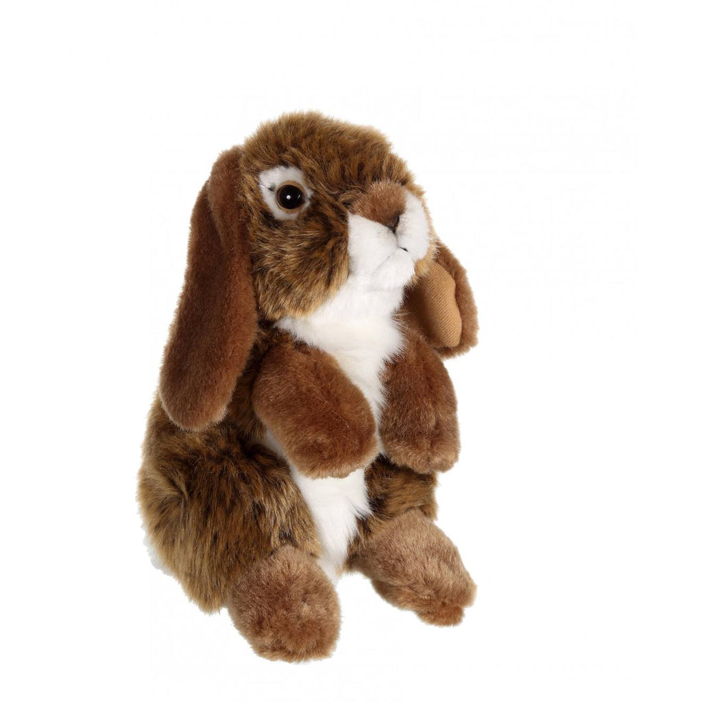 Peluche - peluche lapin bélier marron - 18 cm marron
