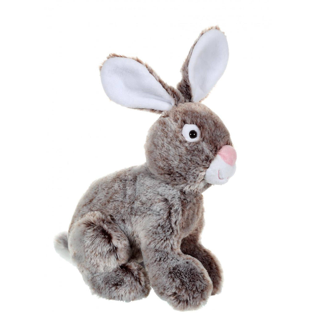 Peluche - peluche lapin flammé douceur marron - 25 cm marron
