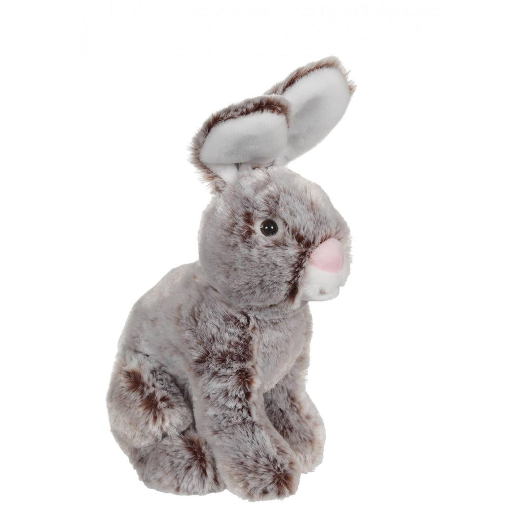 Peluche - peluche lapin flammé douceur marron - 25 cm marron