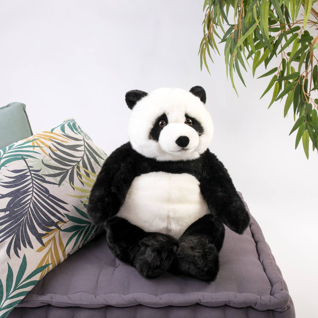 Peluche - peluche panda - 40 cm blanc