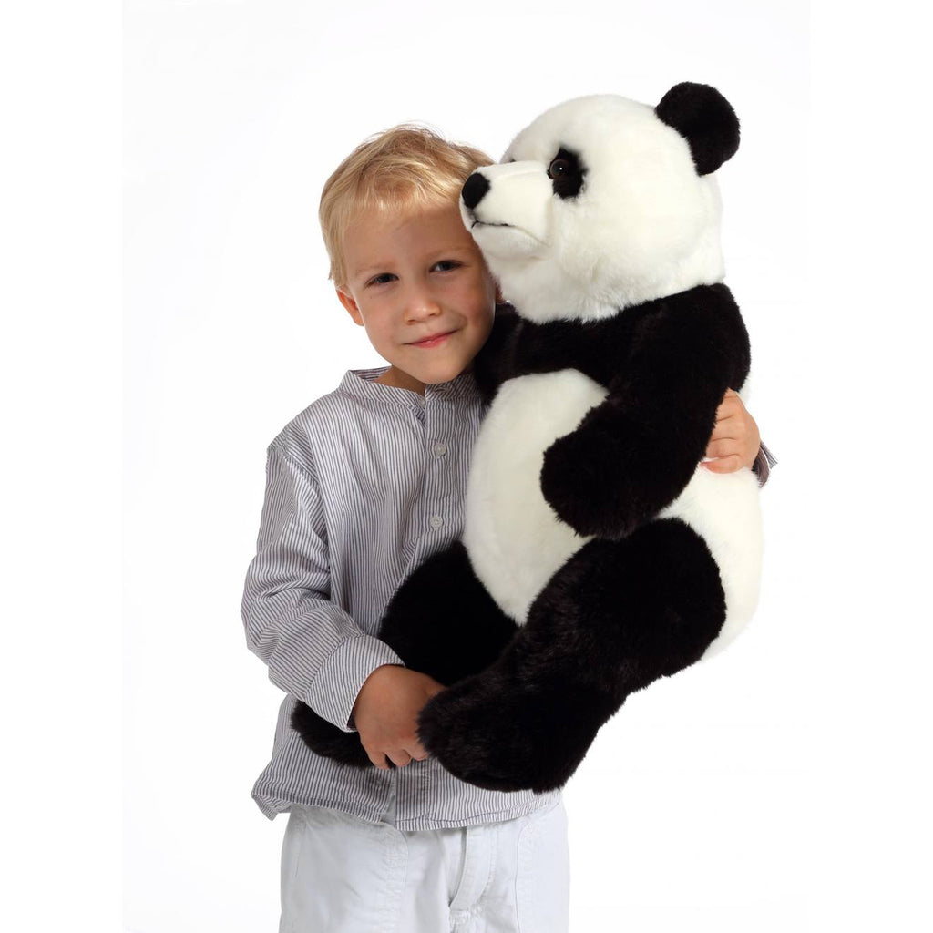 Peluche - peluche panda - 40 cm blanc