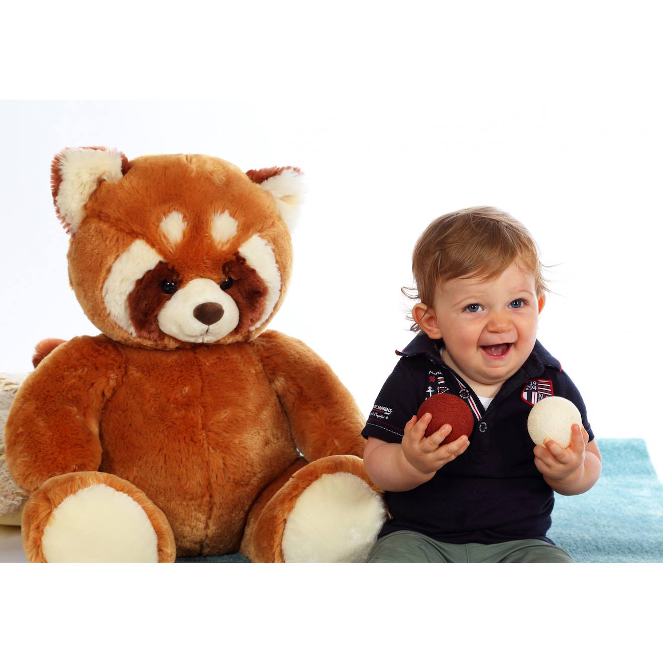 Peluche - peluche panda roux - 70 cm orange