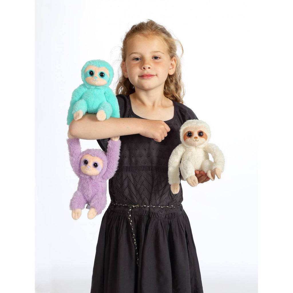 Peluche - peluche p'tit paresseux rose - 16 cm rose