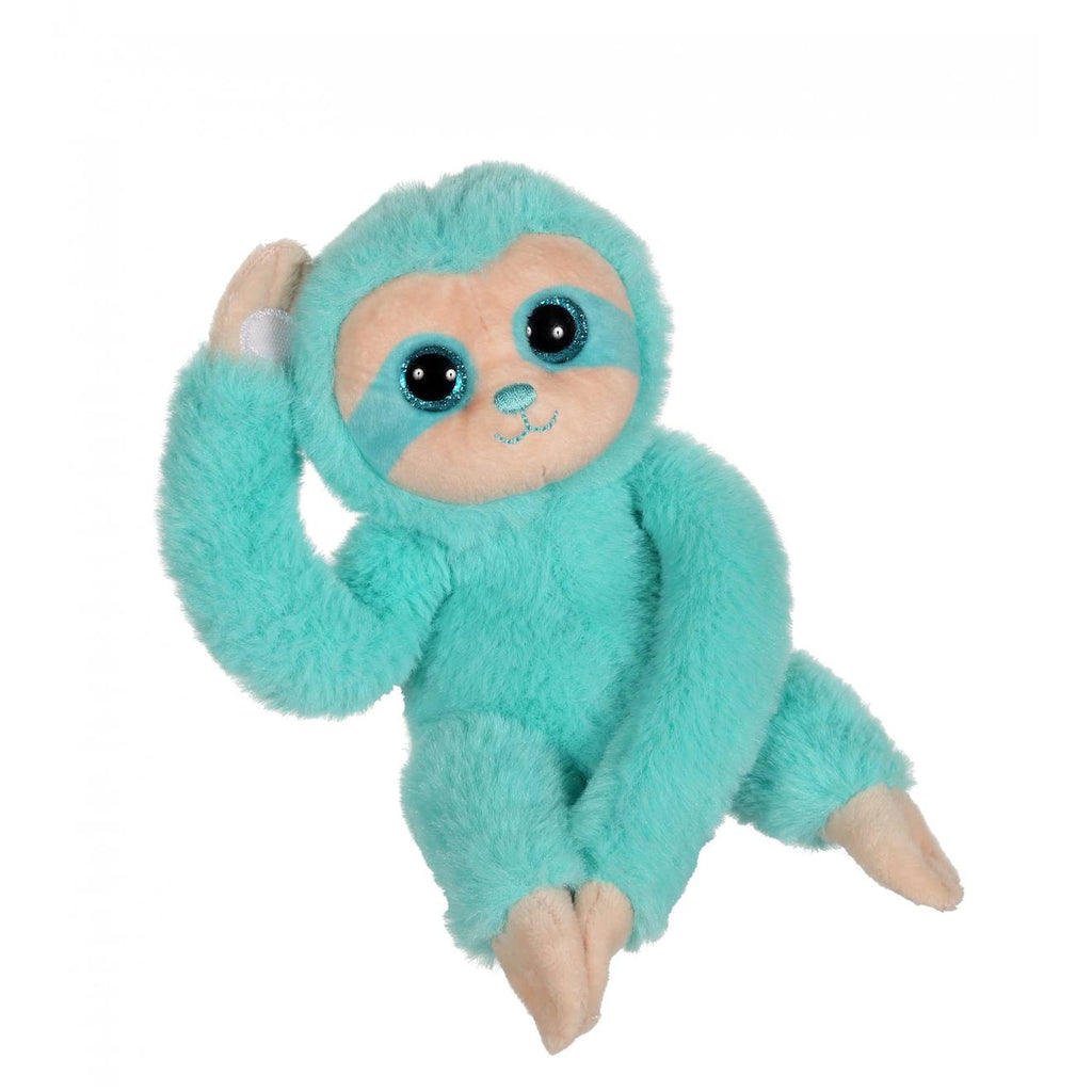 Peluche - peluche p'tit paresseux vert d'eau - 16 cm vert