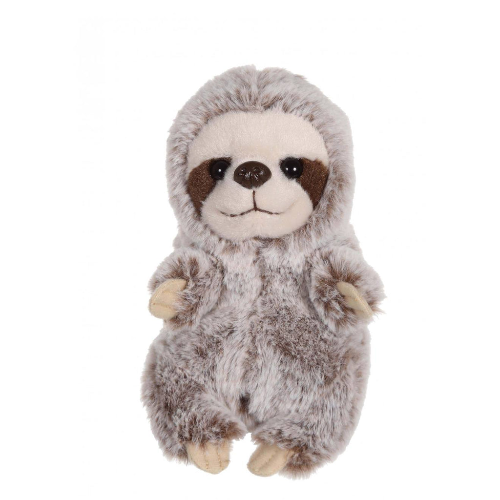 Peluche - peluche p'tits farouches paresseux - 15 cm marron