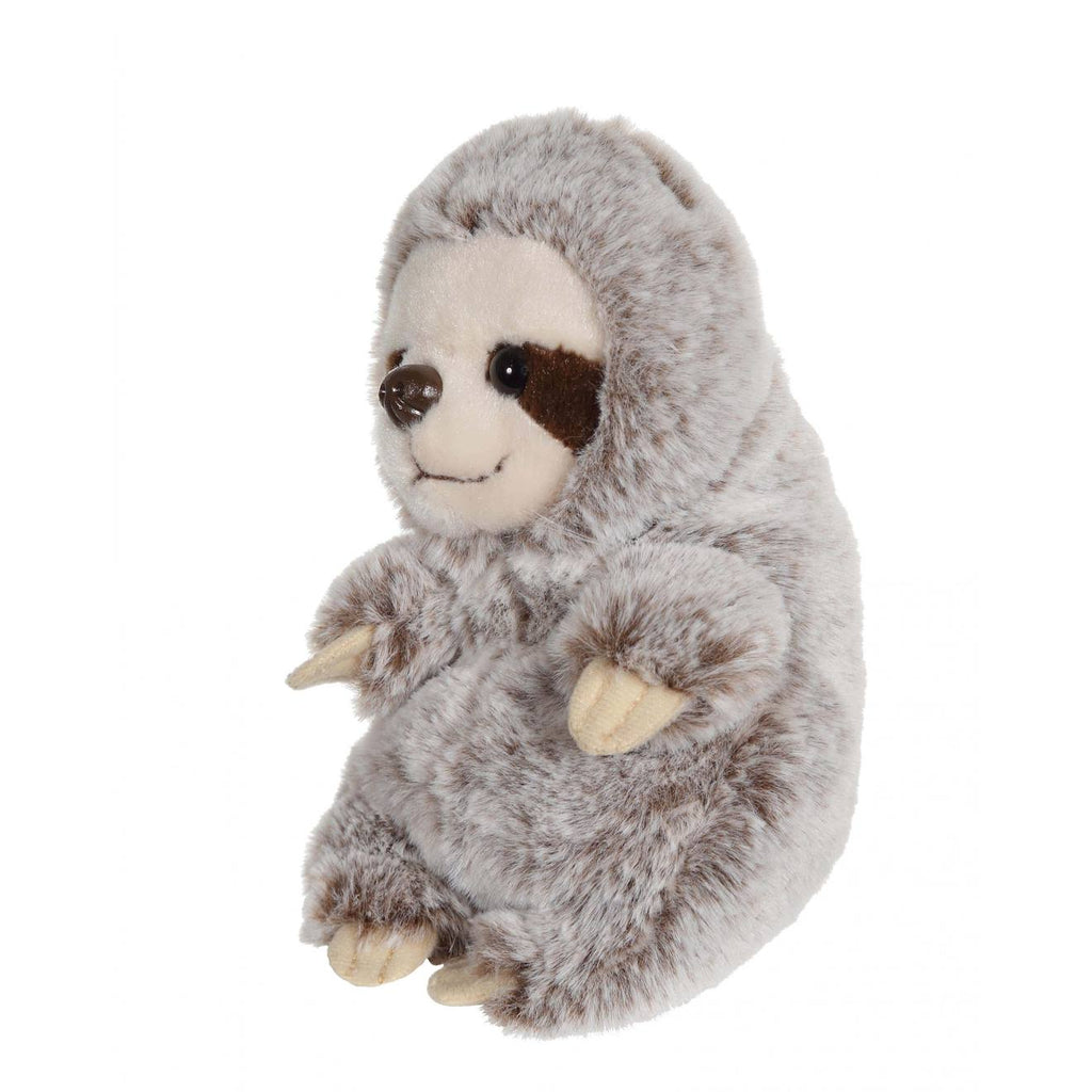 Peluche - peluche p'tits farouches paresseux - 15 cm marron